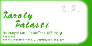 karoly palasti business card